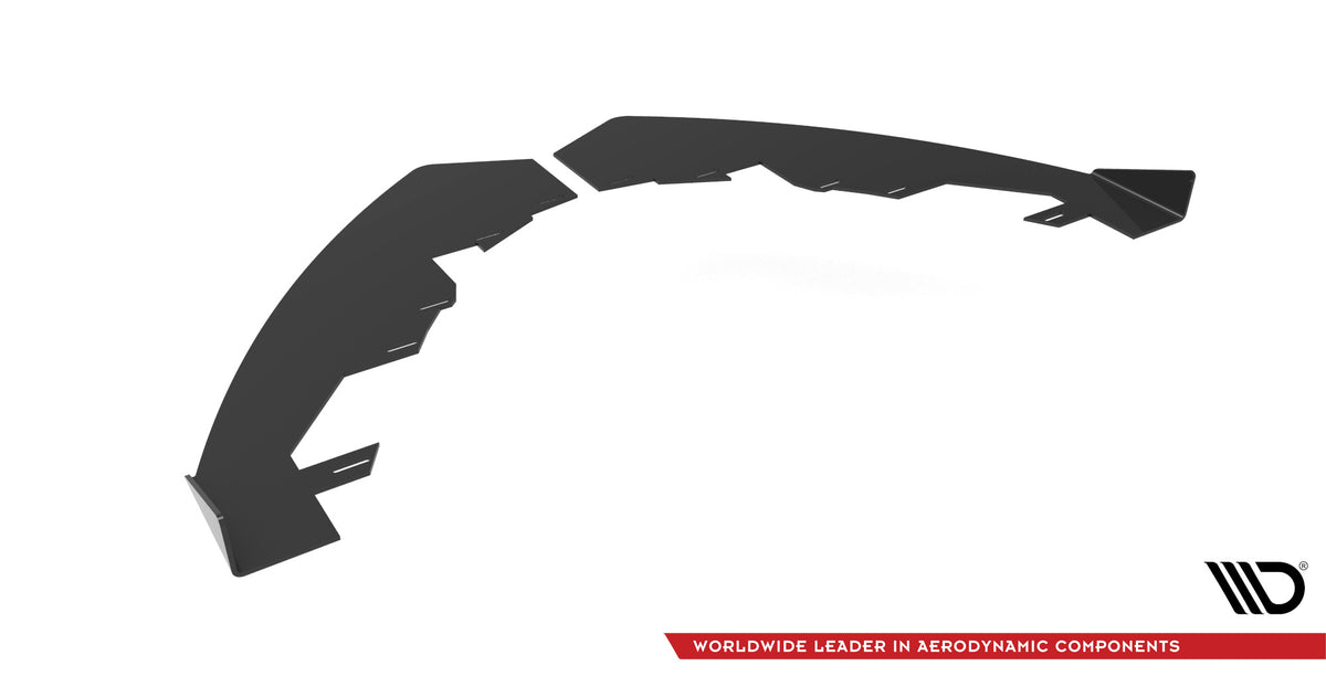 Front Stoßstange Flaps passend für Opel Astra GTC OPC-Line J schwarz Hochglanz – Ansicht 5
