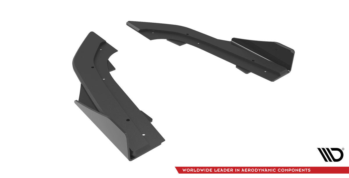 Street Pro Heck Ansatz Flaps Diffusor + Flaps passend für Audi RS3 Limousine 8Y schwarz Hochglanz – Ansicht 6