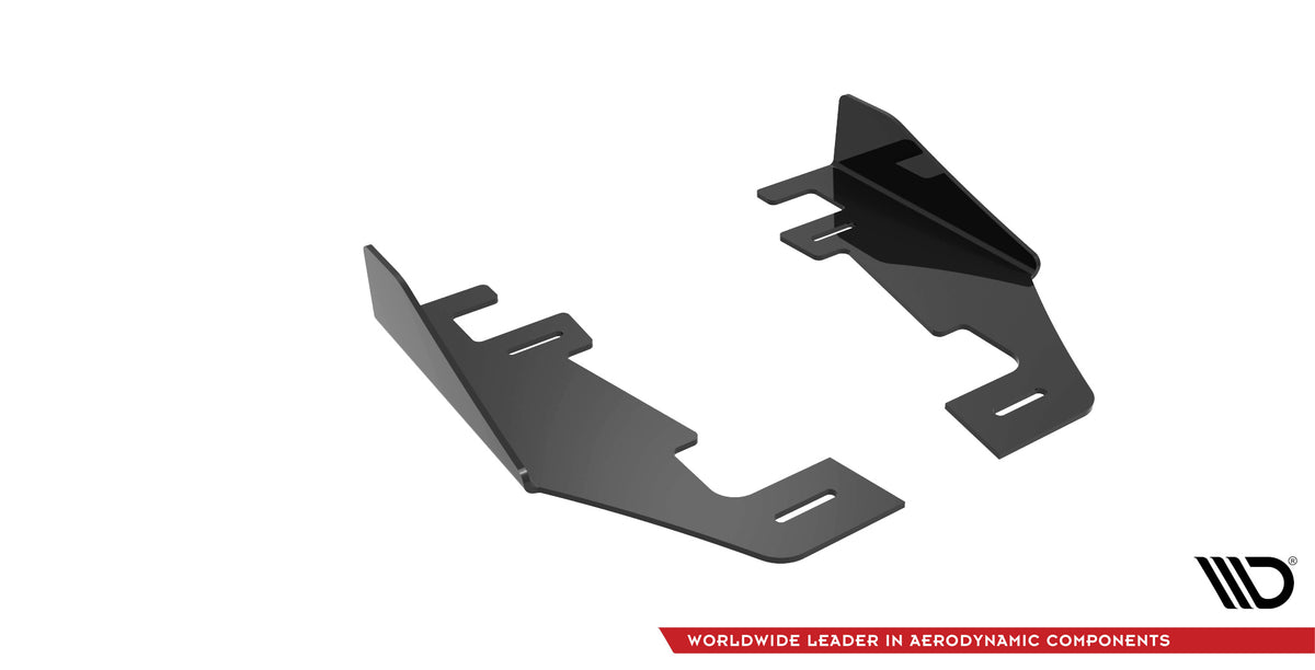 Hintere Seiten Flaps passend für Audi RS3 Limousine 8Y schwarz Hochglanz – Ansicht 6
