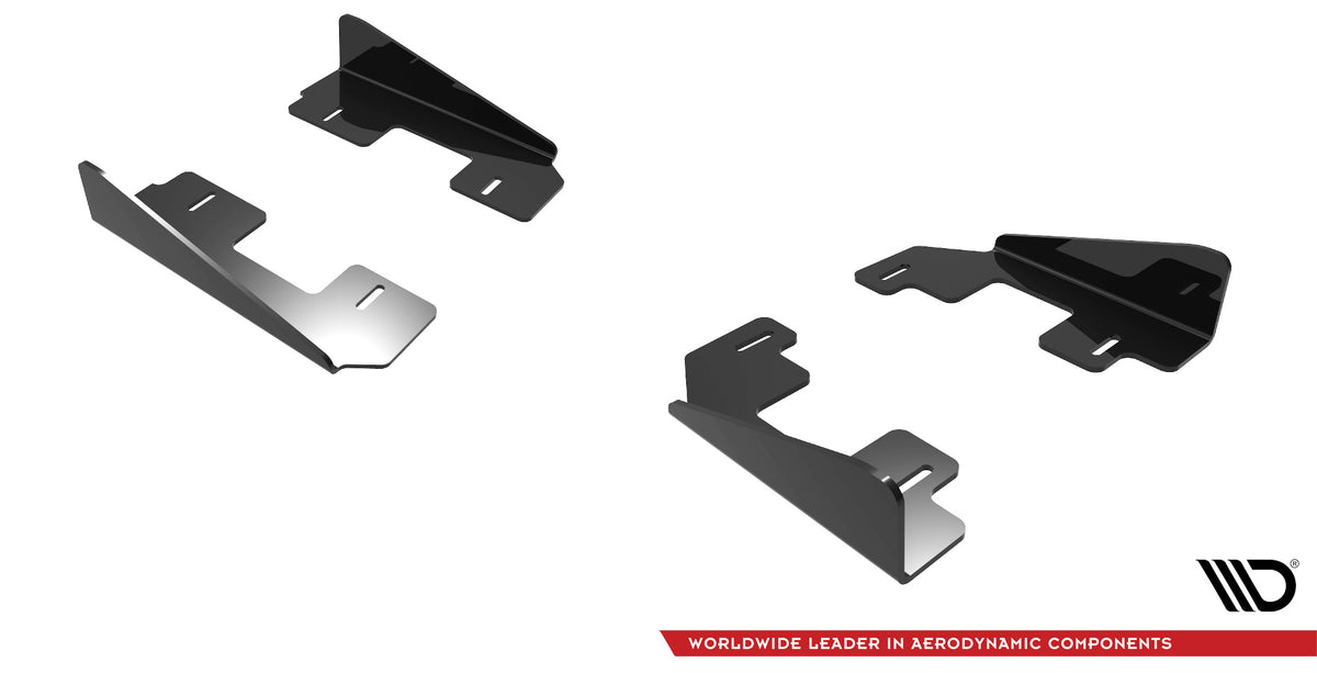 Seitenschweller Flaps passend für Audi S3 / A3 S-Line 8Y / 8Y Facelift schwarz Hochglanz – Ansicht 4