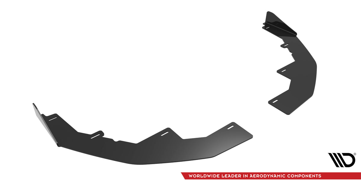 Front Stoßstange Flaps passend für Audi S3/A3 S-Line 8Y schwarz Hochglanz – Ansicht 4