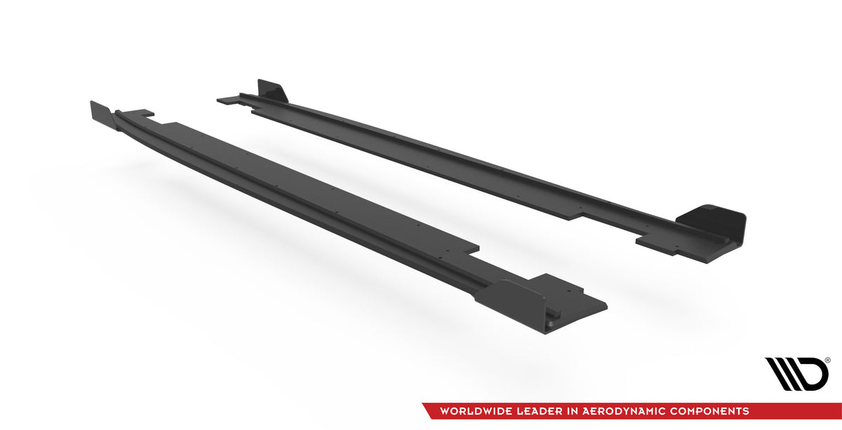 Street Pro Street+ Seitenschweller Leisten + Flaps passend für Hyundai I20 N Mk3 schwarz Hochglanz – Ansicht 5
