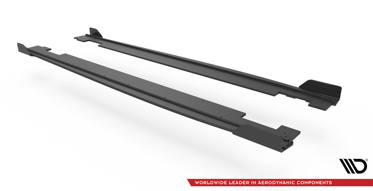 Street Pro Street+ Seitenschweller Leisten + Flaps passend für Hyundai I20 N Mk3 schwarz Hochglanz – Ansicht 6