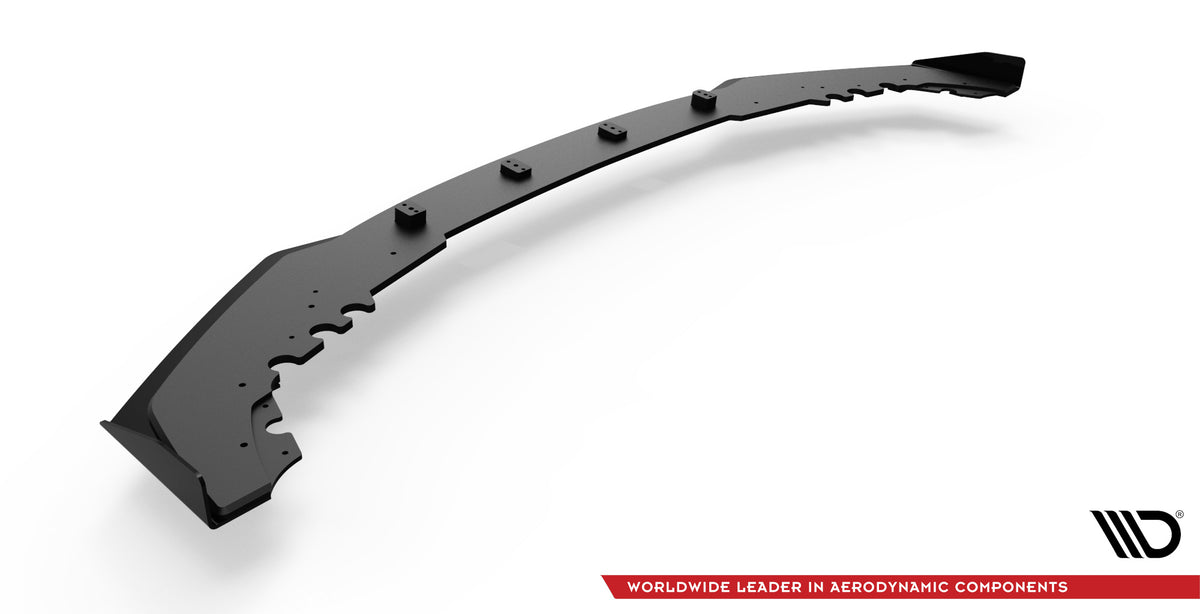 Street Pro Street+ Spoilerlippe Front Ansatz passend für + Flaps passend für V.1 + Flaps BMW M2 Competition F87 schwarz Hochglanz – Ansicht 6