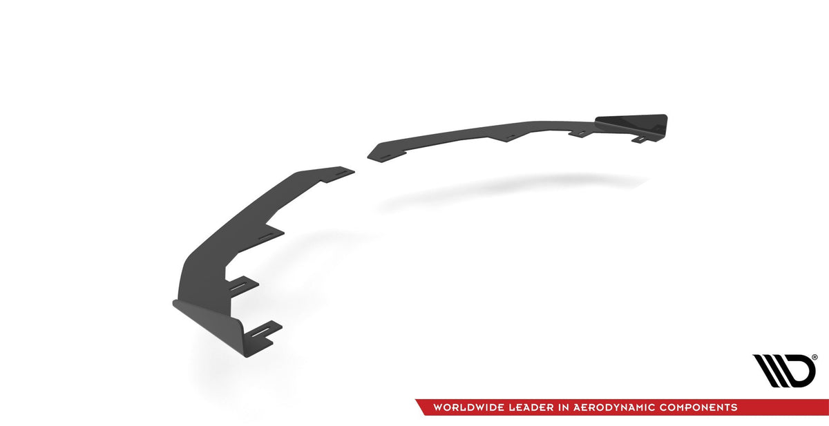 Front Stoßstange Flaps passend für BMW 4er M-Paket / M440i G22 / G23 / G22 Facelift / G23 Facelift schwarz Hochglanz – Ansicht 4