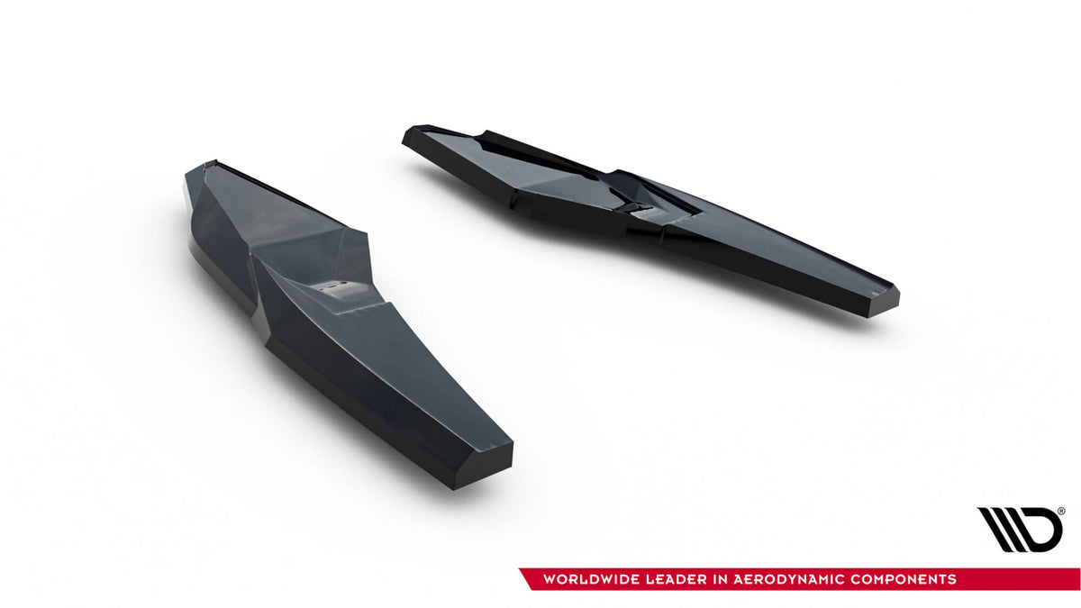 Heck Ansatz Flaps Diffusor V.3 passend für Audi S3 Limousine 8Y Facelift schwarz Hochglanz – Ansicht 6