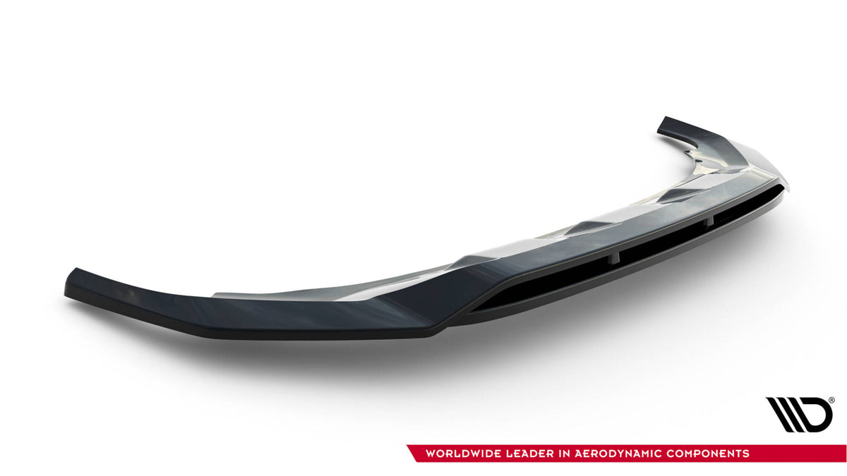 Street+ Spoilerlippe Front Ansatz V.1 passend für Audi SQ7 /Q7 S-Line Mk2 (4M) Facelift  schwarz Hochglanz – Ansicht 5