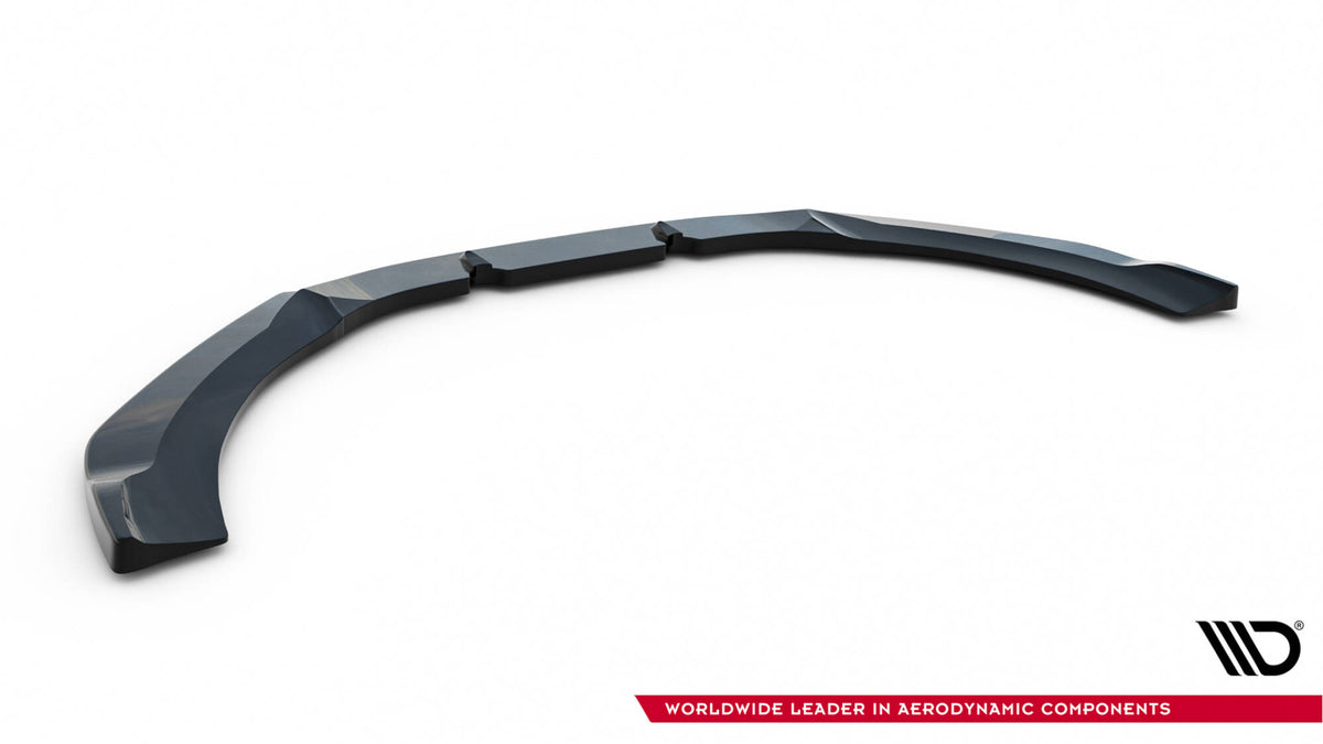 Street+ Spoilerlippe Front Ansatz V.3 passend für Audi RS6 C7 / C7 Facelift schwarz Hochglanz – Ansicht 6