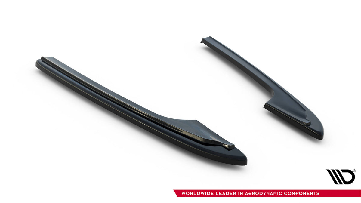 Heck Ansatz Flaps Diffusor passend für Audi Audi RS6 C7 / C7 Facelift schwarz Hochglanz – Ansicht 7