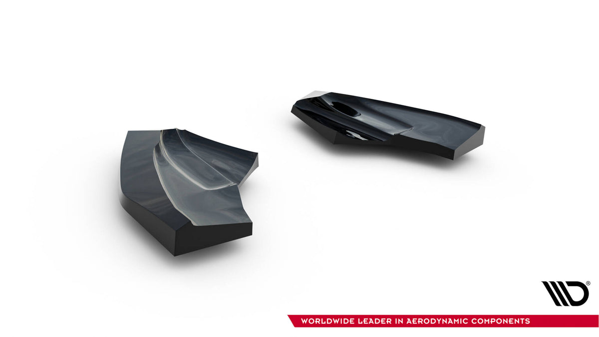 Heck Ansatz Flaps Diffusor V.3 passend für Ford Fiesta ST Mk7 Facelift schwarz Hochglanz – Ansicht 6