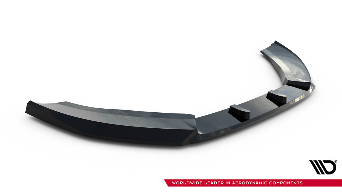 Street+ Spoilerlippe Front Ansatz V.3 passend für Audi A6 S-line / S6 C7 schwarz Hochglanz – Ansicht 5
