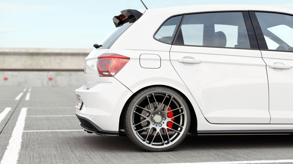 Street+ Mittlerer Diffusor RACE passend für VW Polo GTI Mk6 schwarz Hochglanz – Ansicht 1