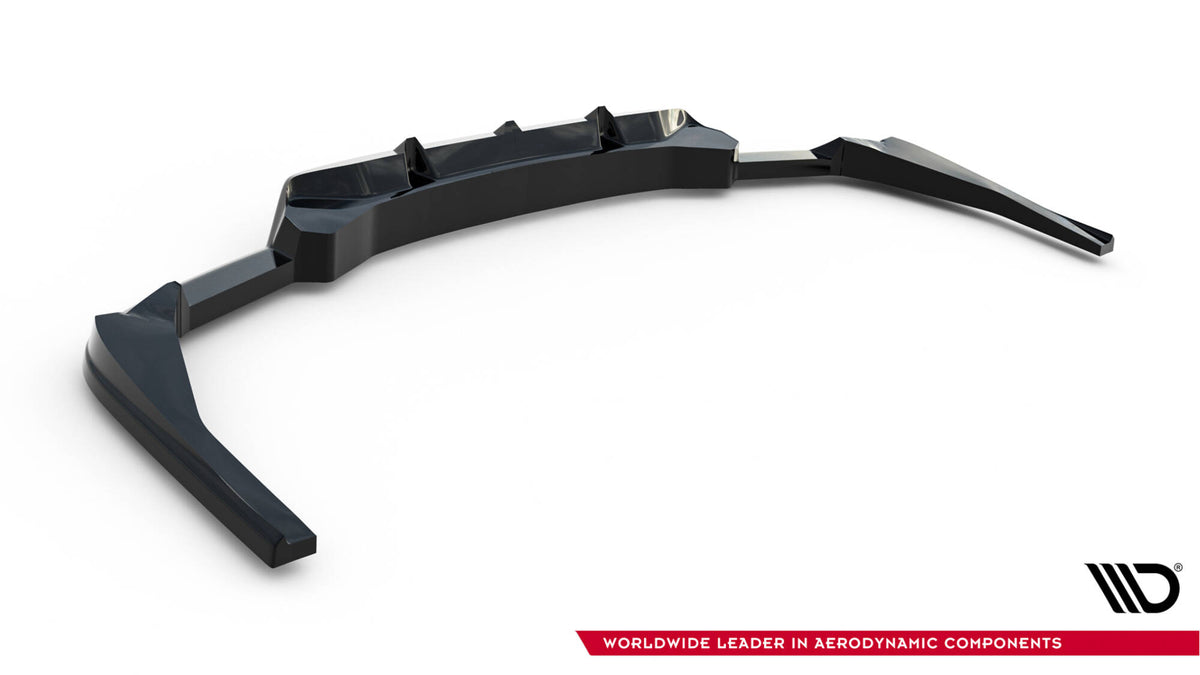 Street+ Mittlerer Diffusor RACE V.2 passend für BMW X4 M-Paket G02 Facelift schwarz Hochglanz – Ansicht 7