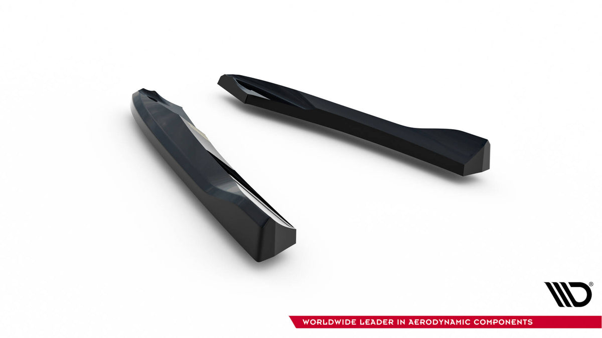 Heck Ansatz Flaps Diffusor passend für Audi S5 / A5 S-Line Sportback 8T schwarz Hochglanz – Ansicht 5
