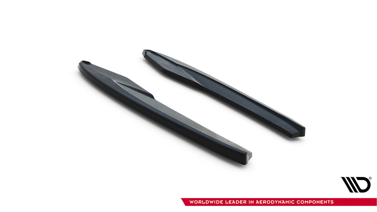 Heck Ansatz Flaps Diffusor V.2 passend für Cupra Leon ST Mk1 Facelift schwarz Hochglanz – Ansicht 5