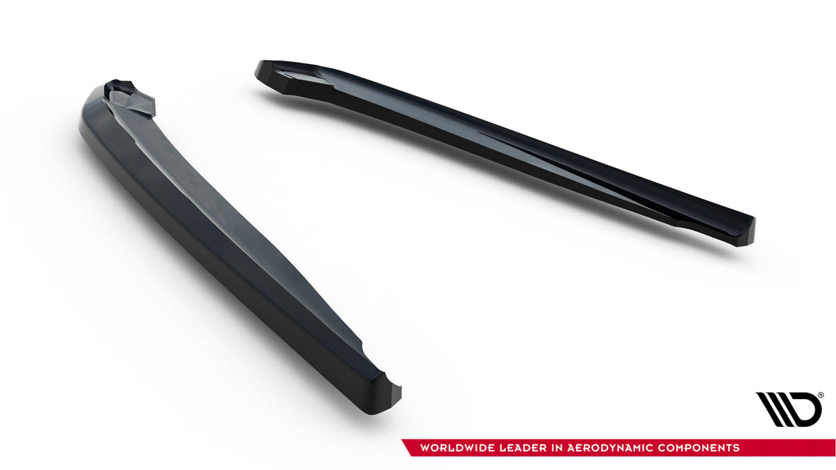 Heck Ansatz Flaps Diffusor V.2 passend für BMW 5er M-Paket Limousine / Touring G30 / G31 / G30 Facelift / G31 Facelift schwarz Hochglanz – Ansicht 6