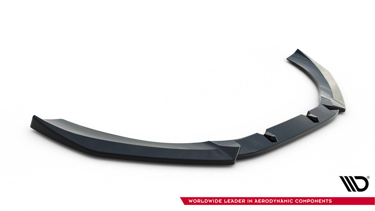 Street+ Spoilerlippe Front Ansatz V.4 passend für Audi RS6 C7 / C7 Facelift schwarz Hochglanz – Ansicht 5