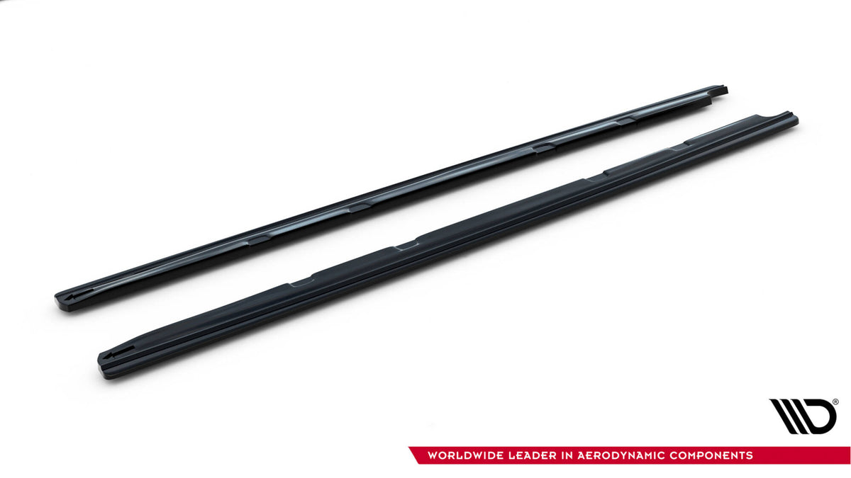 Street+ Seitenschweller Leisten V.2 passend für Seat Leon Mk3 Cupra/ FR Facelift schwarz Hochglanz – Ansicht 5