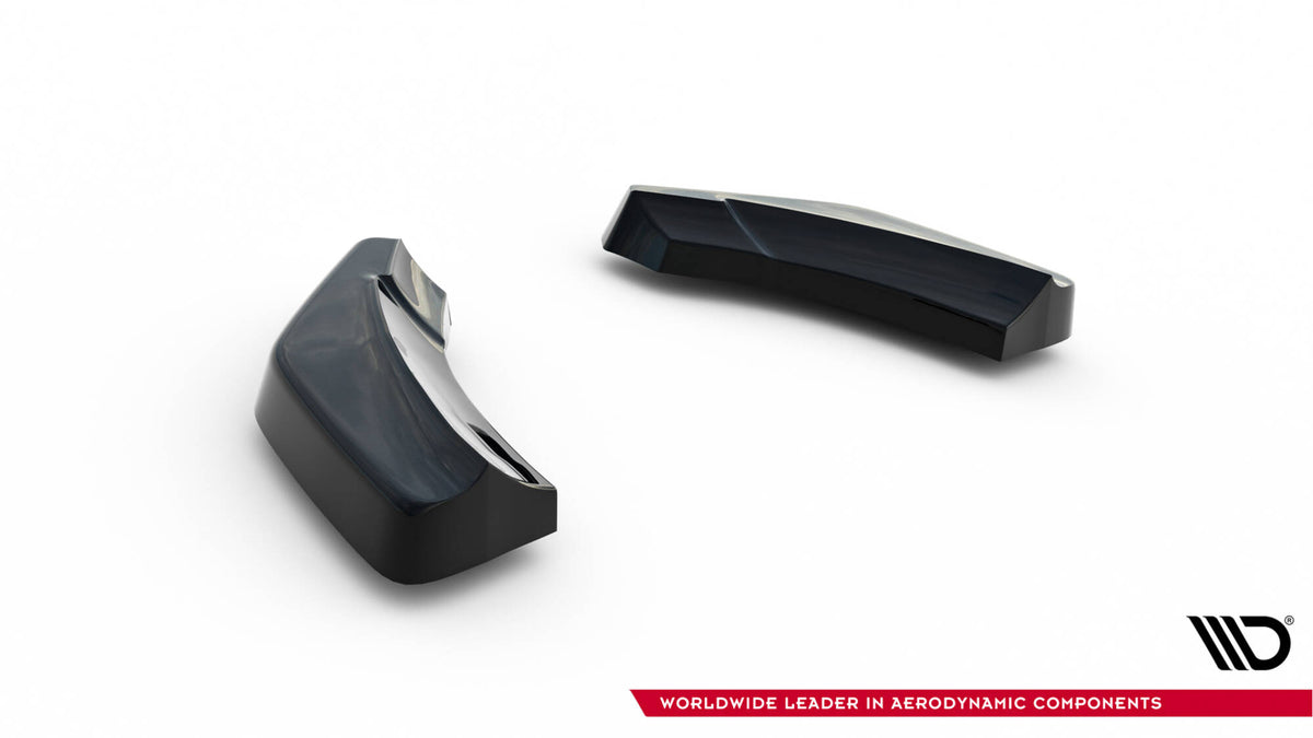 Heck Ansatz Flaps Diffusor passend für Audi TT 3.2 V6 8J schwarz Hochglanz – Ansicht 9