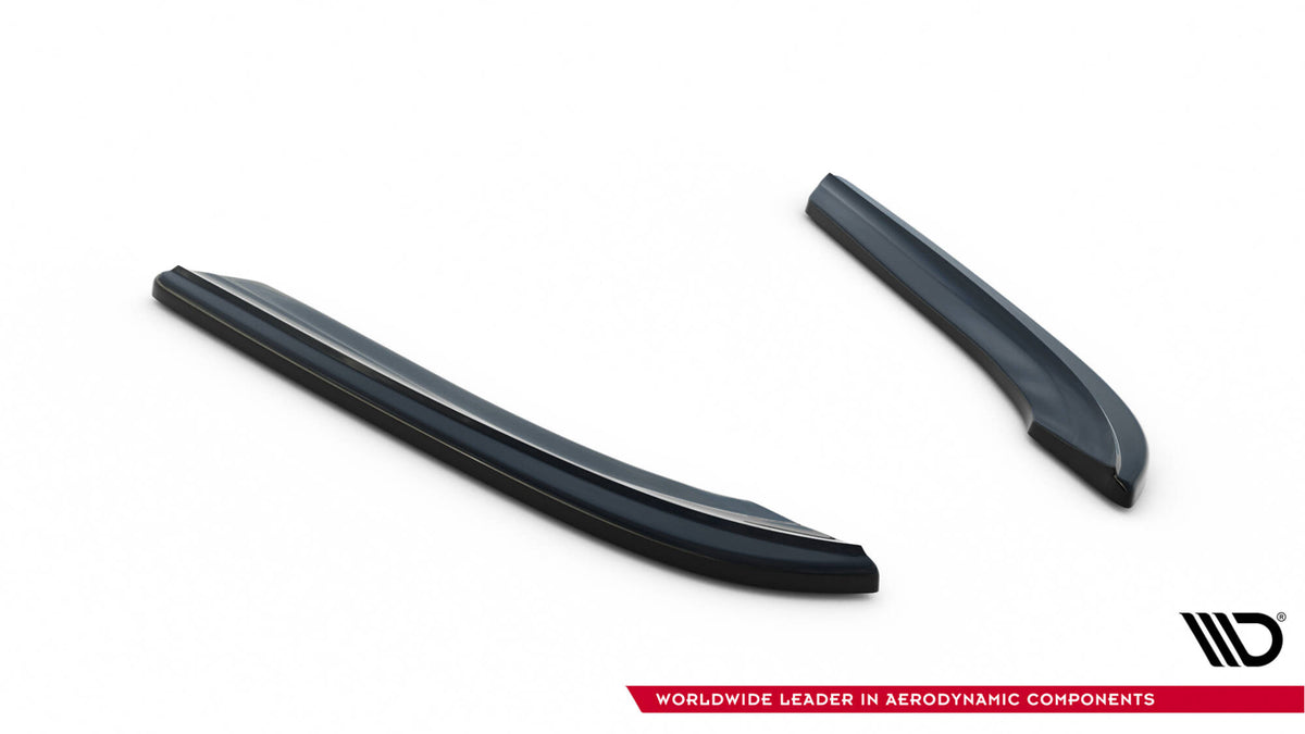 Heck Ansatz Flaps Diffusor passend für BMW 6er Coupe E63 / Cabrio E64  schwarz Hochglanz – Ansicht 5