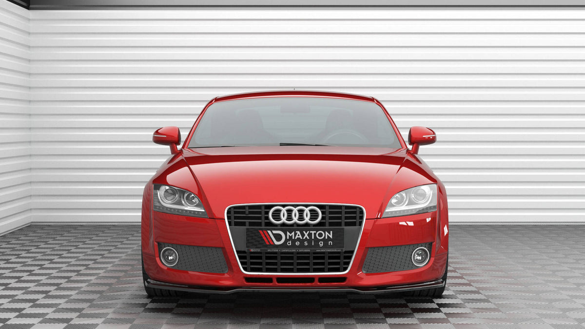 Street+ Spoilerlippe Front Ansatz V.2 passend für Audi TT 8J schwarz Hochglanz – Ansicht 1