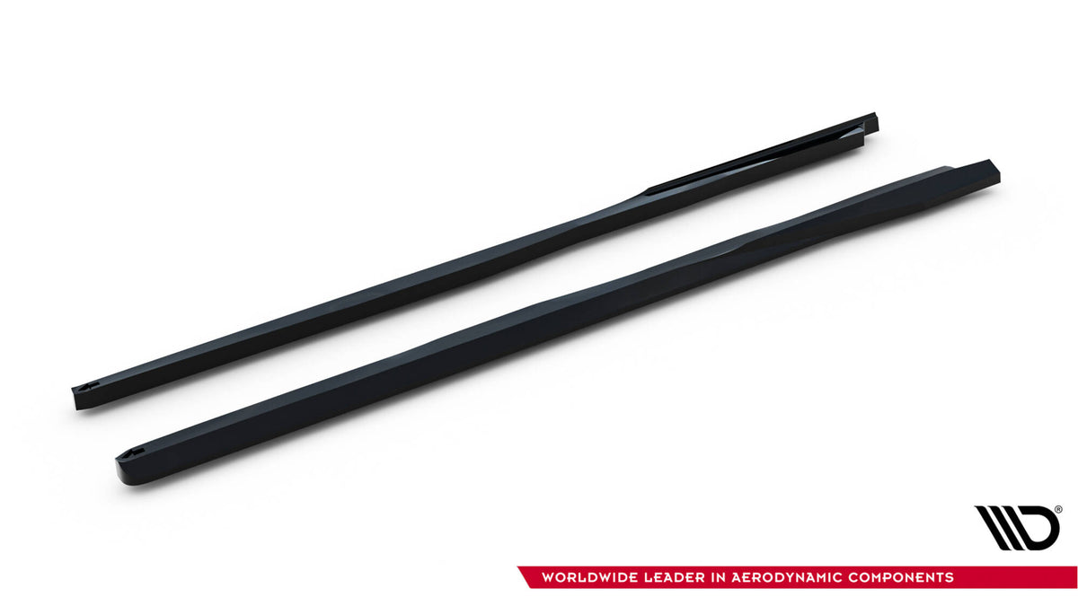 Street+ Seitenschweller Leisten passend für V.1 passend für Toyota GR Yaris Mk4 Facelift schwarz Hochglanz – Ansicht 5