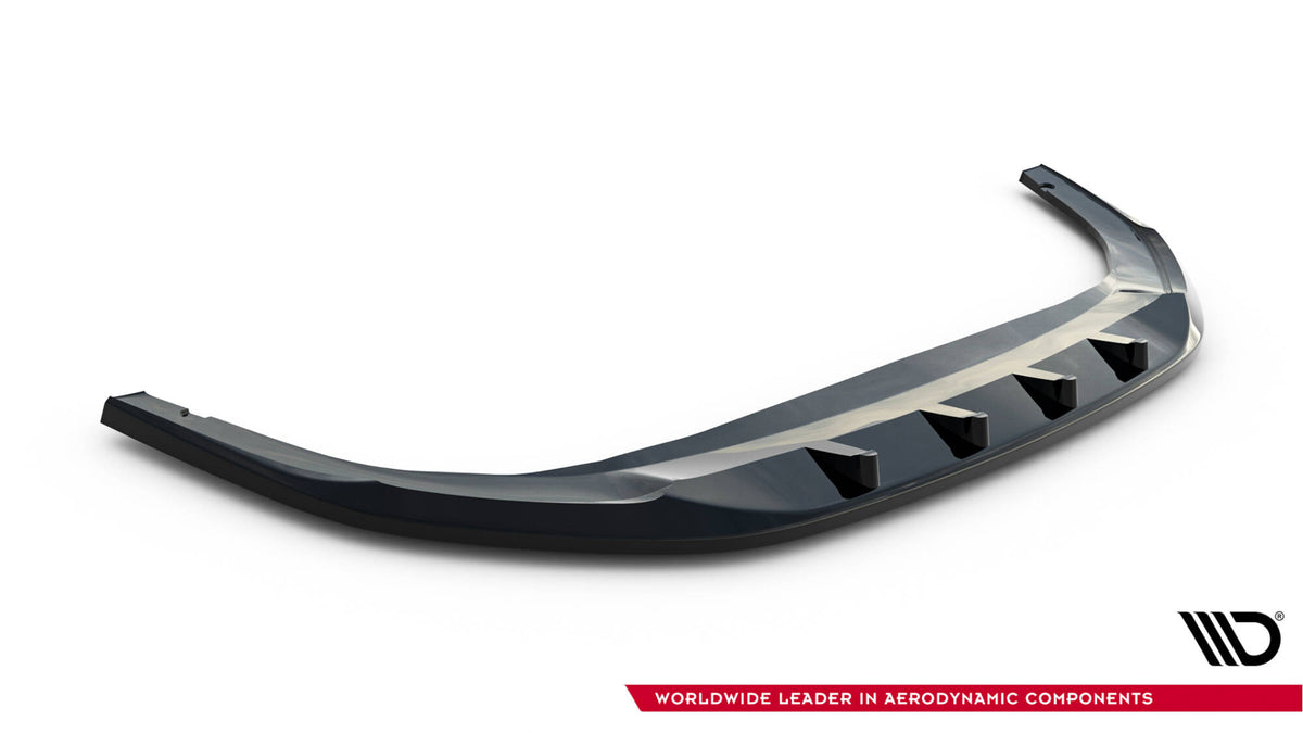 Street+ Spoilerlippe Front Ansatz V.5 passend für VW Golf GTI / GTE / R-Line Mk8 Facelift schwarz Hochglanz – Ansicht 5
