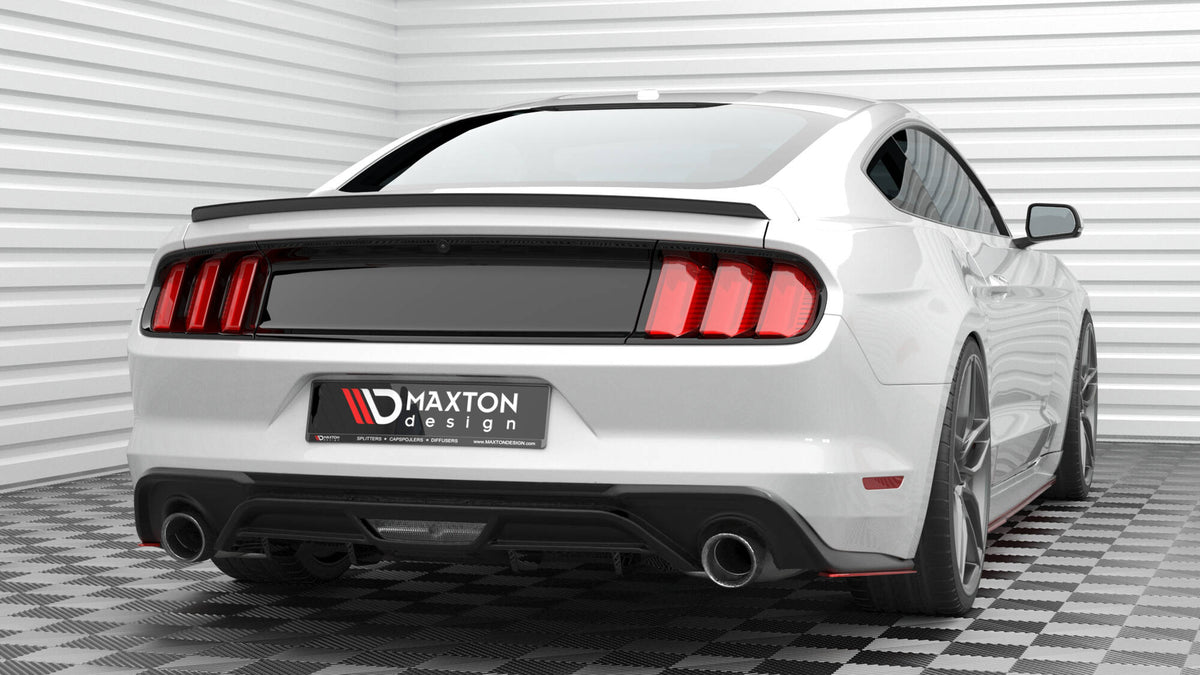 Heck Ansatz Flaps Diffusor V.2 für Ford Mustang GT Mk6 Facelift – Ansicht 3