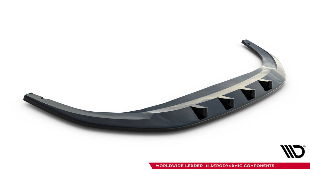 Street+ Spoilerlippe Front Ansatz V.1 passend für VW Golf GTI / GTE / R-Line Mk8 Facelift schwarz Hochglanz – Ansicht 5