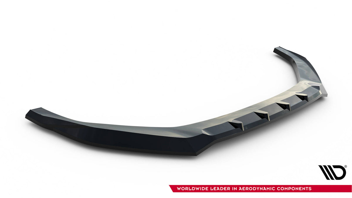 Street+ Spoilerlippe Front Ansatz passend für V.2 Audi A5 F5 Facelift schwarz Hochglanz – Ansicht 6