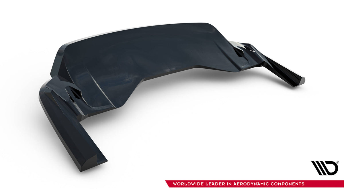 Street+ Mittlerer Diffusor RACE passend für Porsche Taycan Turbo S Mk1  schwarz Hochglanz – Ansicht 7
