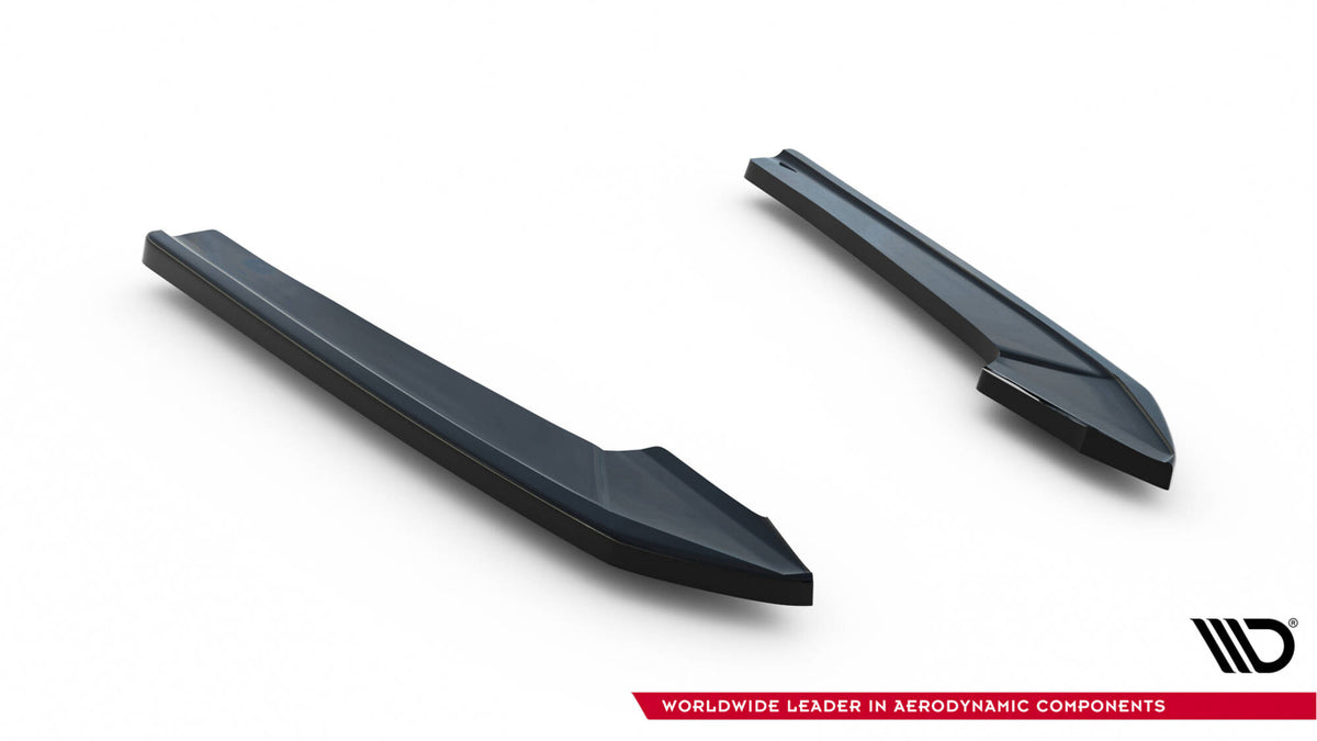 Heck Ansatz Flaps Diffusor V.3 passend für Audi A4 S-line B9 schwarz Hochglanz – Ansicht 6