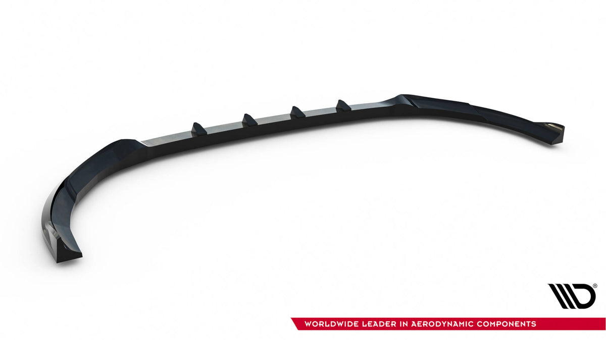 Street+ Spoilerlippe Front Ansatz passend für V.1 Ford Transit Custom / Tourneo Custom Mk2 schwarz Hochglanz – Ansicht 6