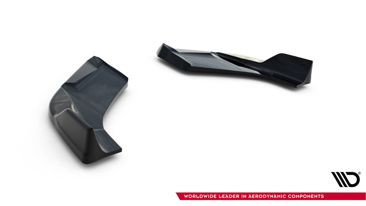 Heck Ansatz Flaps Diffusor V.6 passend für Hyundai I30 N Hatchback Mk3 Facelift schwarz Hochglanz – Ansicht 6