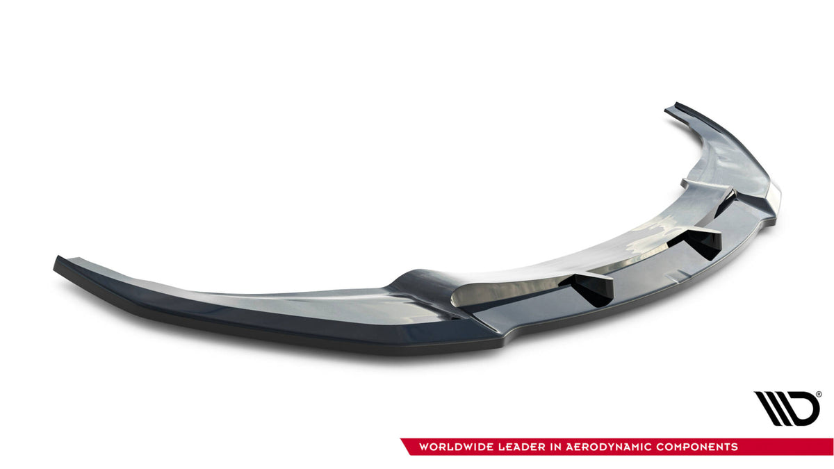 Street+ Spoilerlippe Front Ansatz V.1 passend für BMW M6 Gran Coupe / Coupe / Cabriolet F06 / F13 / F12 schwarz Hochglanz – Ansicht 5