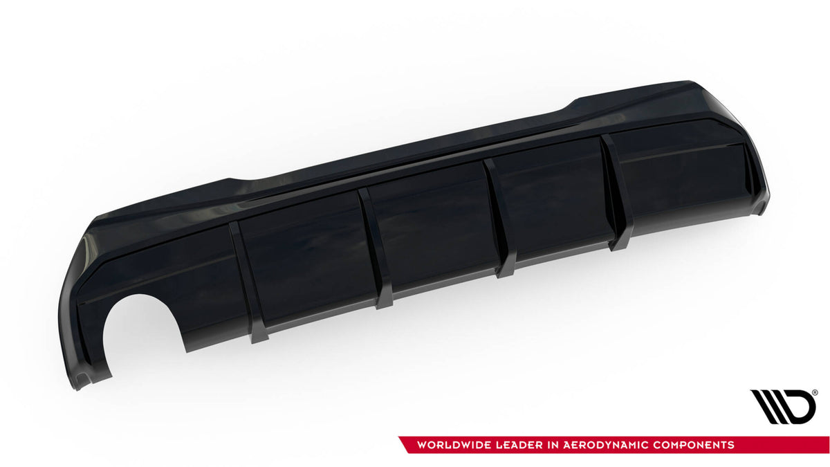 Diffusor Heck Ansatz V.3 passend für BMW 1er M-Paket / 128ti F40 (Ausführung mit einseitigem Doppelauspuffendrohr) – Ansicht 5
