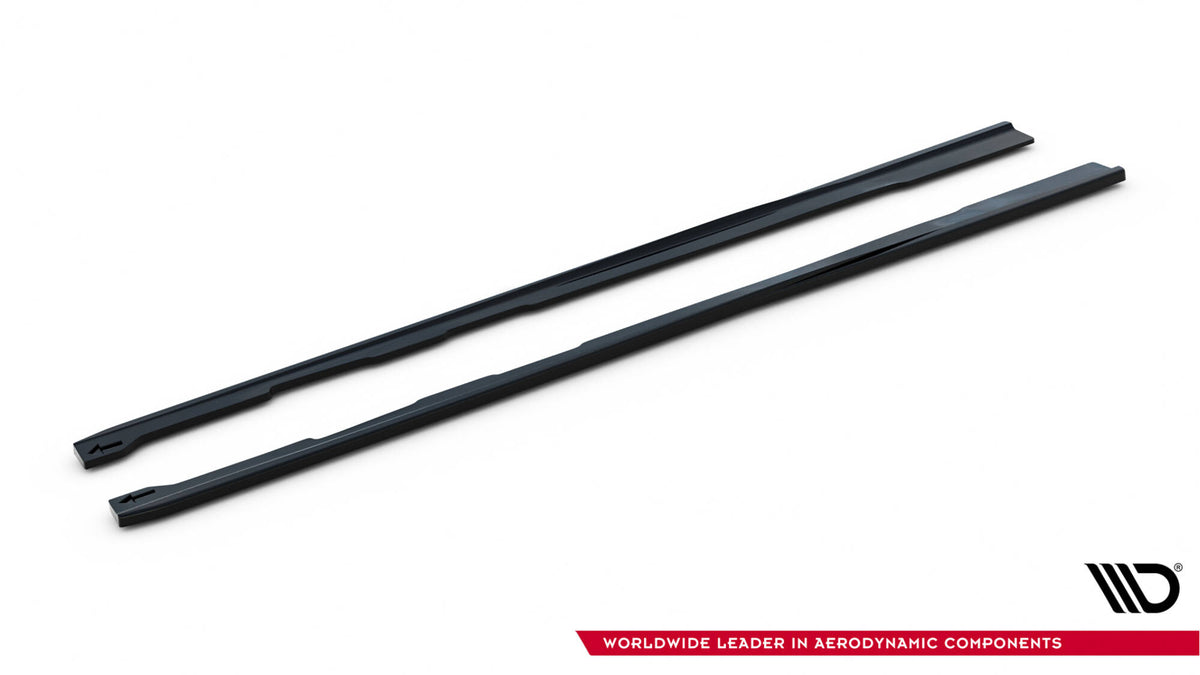 Street+ Seitenschweller Leisten V.2 passend für Audi RS6 C7 / C7 Facelift schwarz Hochglanz – Ansicht 6