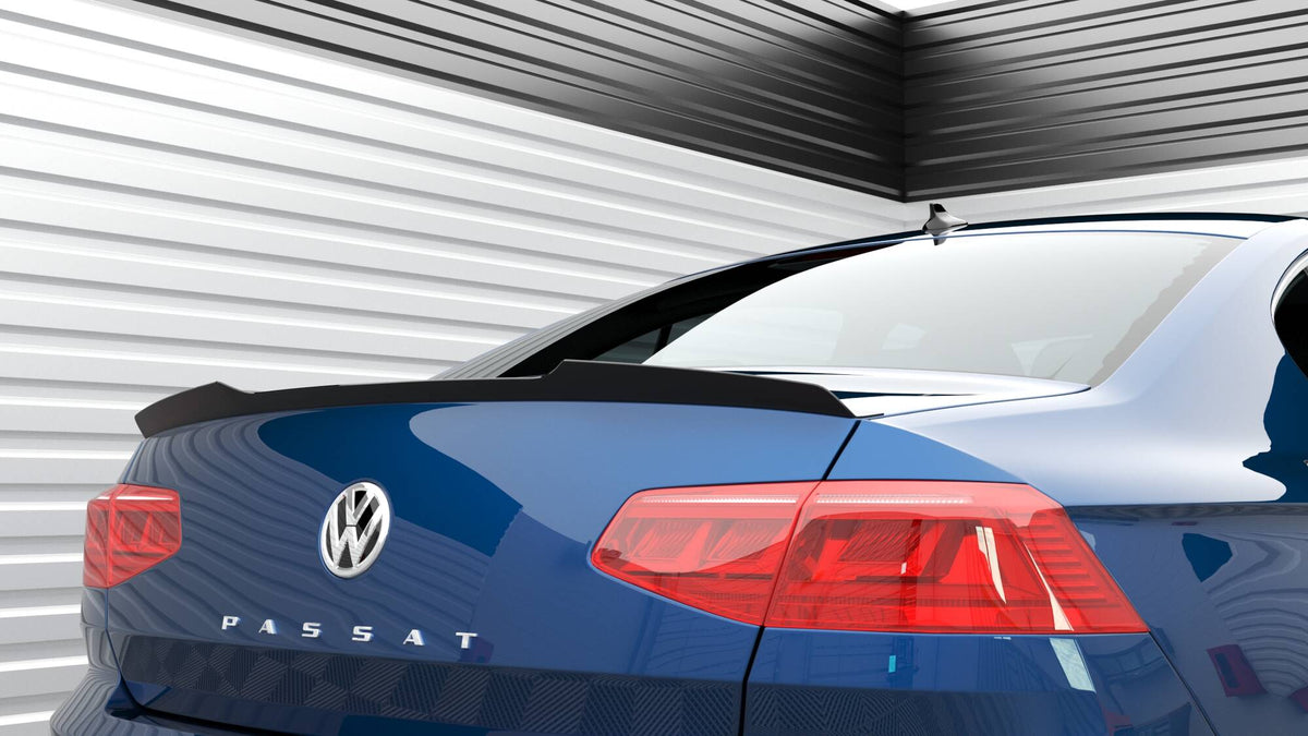 Heckspoiler Lippe VW Passat Limousine R-Line Mk8 schwarz Hochglanz – Ansicht 3