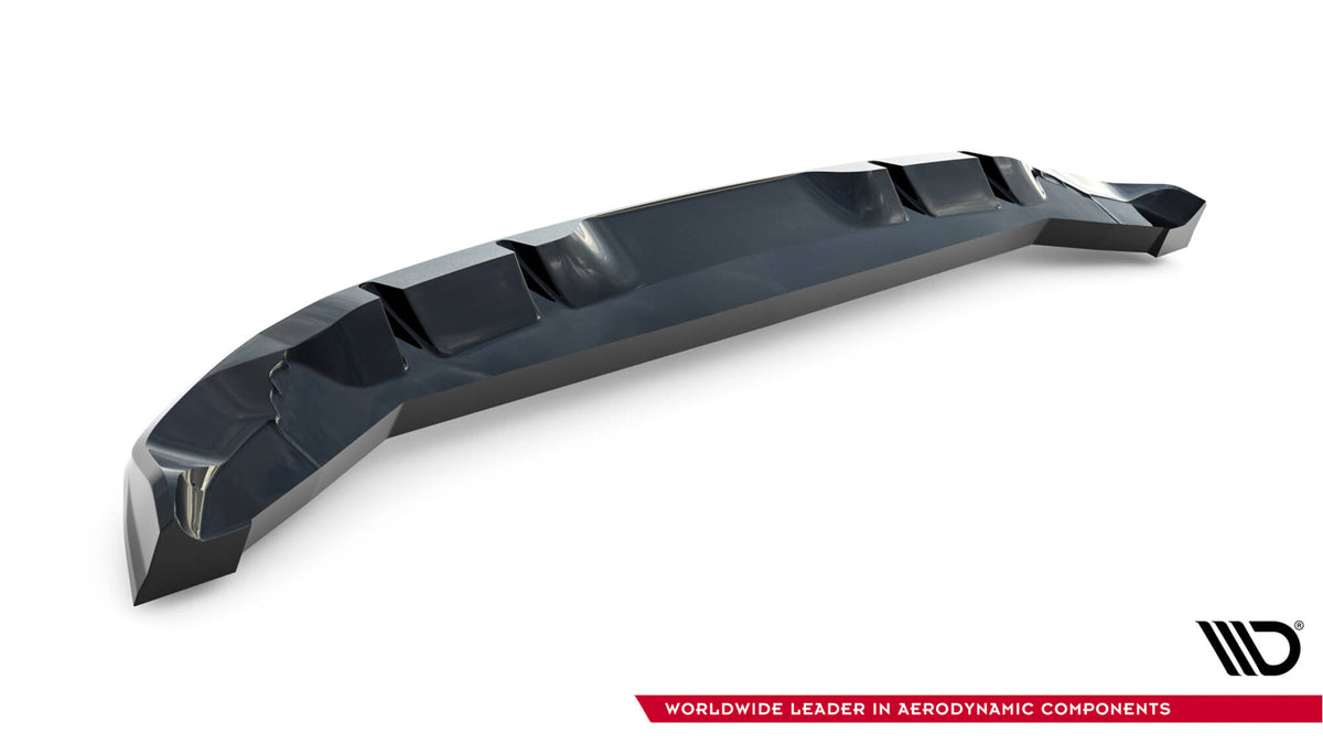 Street+ Mittlerer Diffusor RACE passend für Abarth 500e schwarz Hochglanz – Ansicht 6