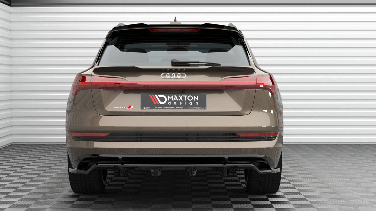 Niedriger Heckspoiler Lippe Audi e-tron schwarz Hochglanz – Ansicht 6