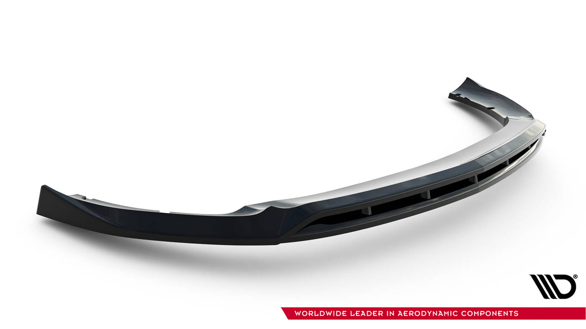 Street+ Spoilerlippe Front Ansatz passend für Mercedes-AMG CLA 35 Coupe / Shooting Brake C118 Facelift / X118 Facelift schwarz Hochglanz – Ansicht 5