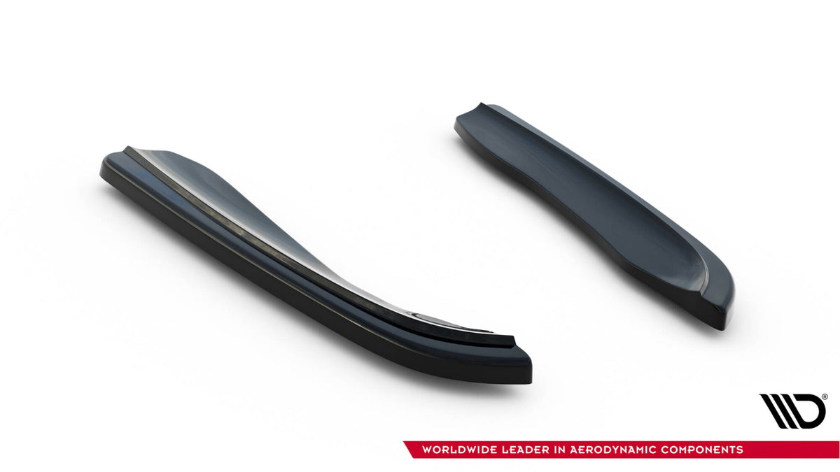 Heck Ansatz Flaps Diffusor passend für BMW 3er M-Paket Coupe E46  schwarz Hochglanz – Ansicht 6