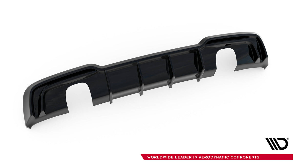 Diffusor Heck Ansatz passend für Audi A3 S-Line Sportback 8V Facelift (Einzelauspuff li. re.) – Ansicht 4