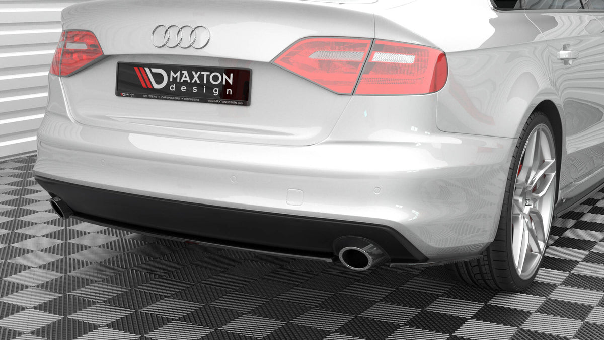 Heckansatz Audi A4 S-Line B8 Facelift schwarz Hochglanz – Ansicht 3