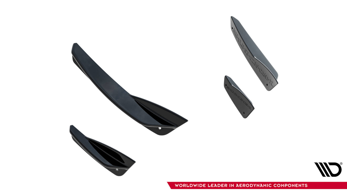 Stoßstangen Flaps Wings vorne Canards passend für Mercedes-AMG CLE 53 Aero C236 – Ansicht 5