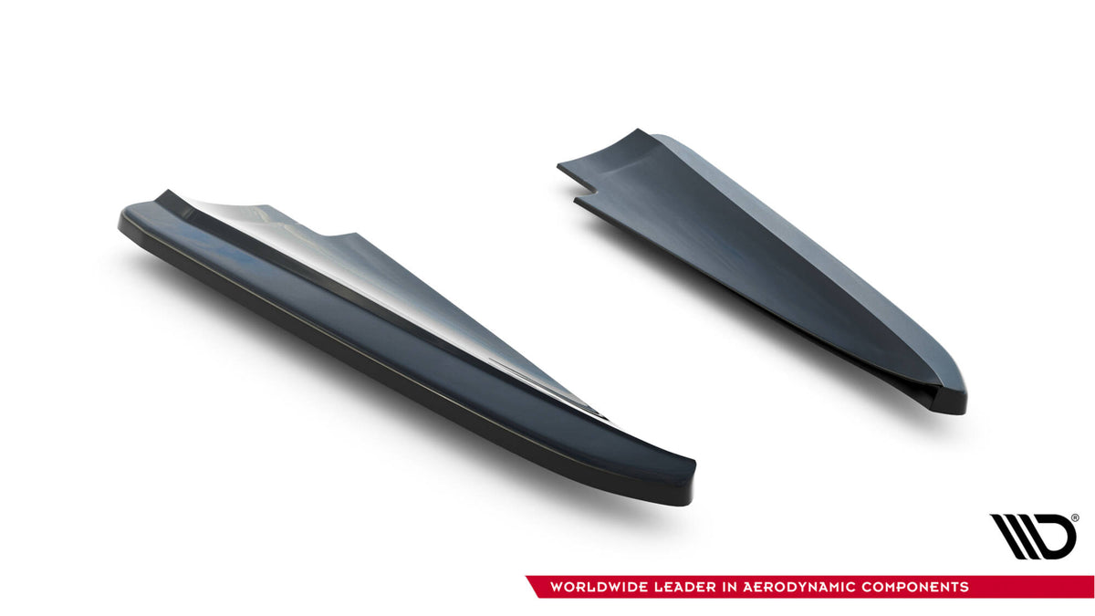 Heck Ansatz Flaps Diffusor passend für Maserati Quattroporte Mk6 schwarz Hochglanz – Ansicht 6