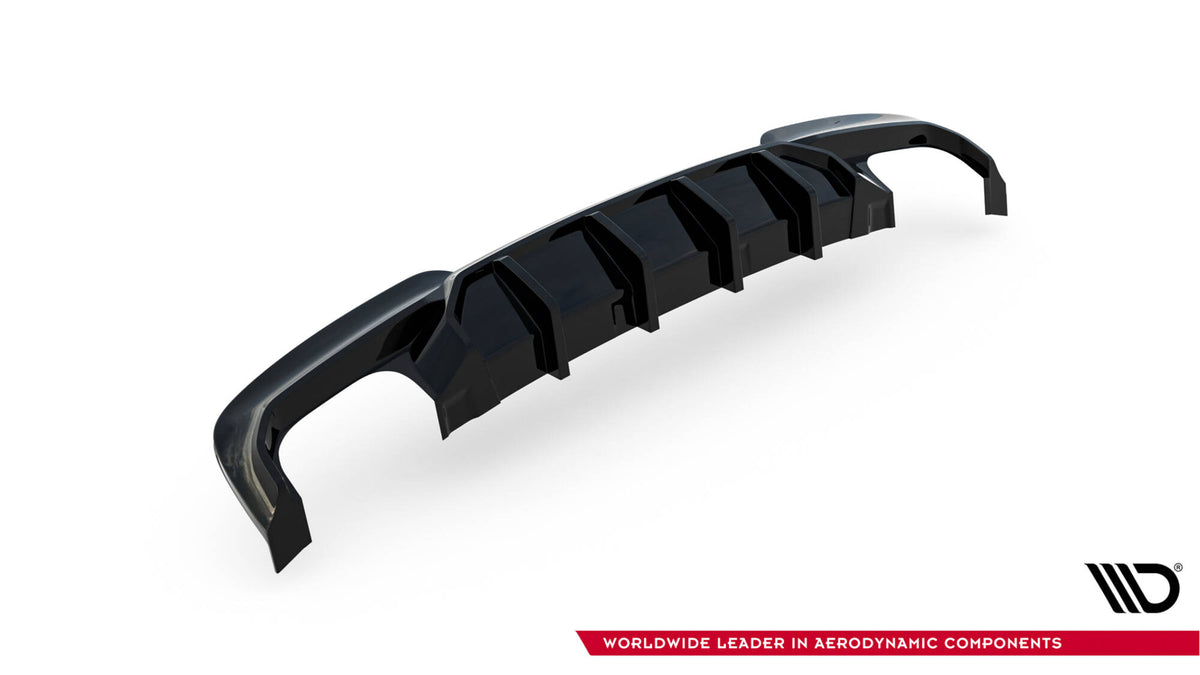 Diffusor Heck Ansatz V.2 passend für BMW 5er M-Paket F10 / F11 (Doppelauspuff li. re.) – Ansicht 6