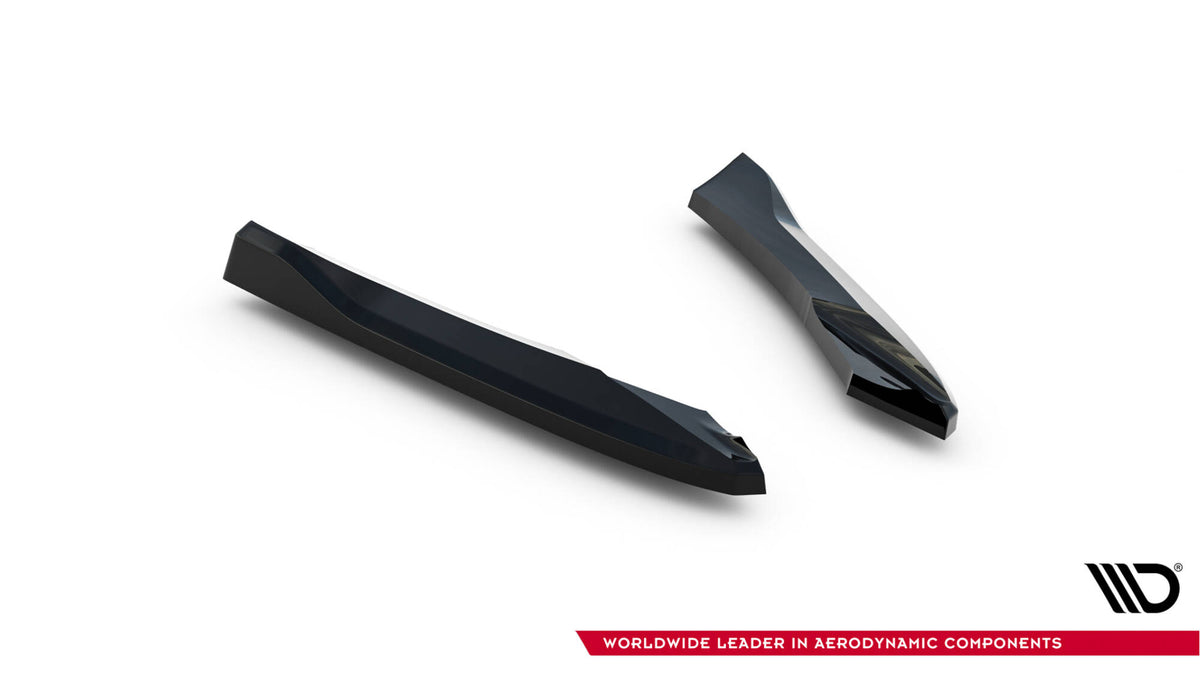 Heck Ansatz Flaps Diffusor passend für Audi S5 / A5 S-Line Sportback 8T schwarz Hochglanz – Ansicht 6