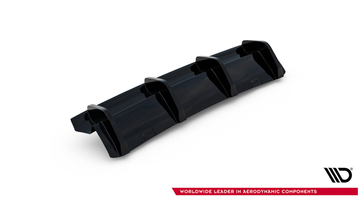 Diffusor Heck Ansatz passend für VW Golf R Hatchback R Mk7 Facelift schwarz Hochglanz – Ansicht 8