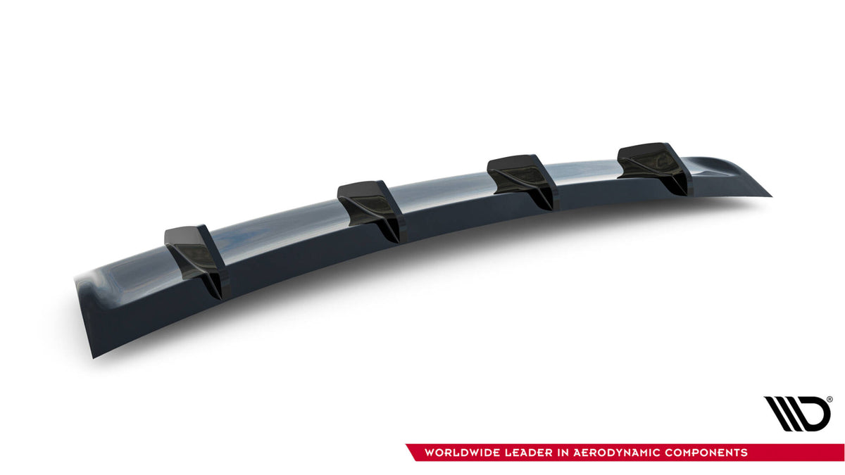 Diffusor Heck Ansatz passend für Maserati Quattroporte Mk6 schwarz Hochglanz – Ansicht 6